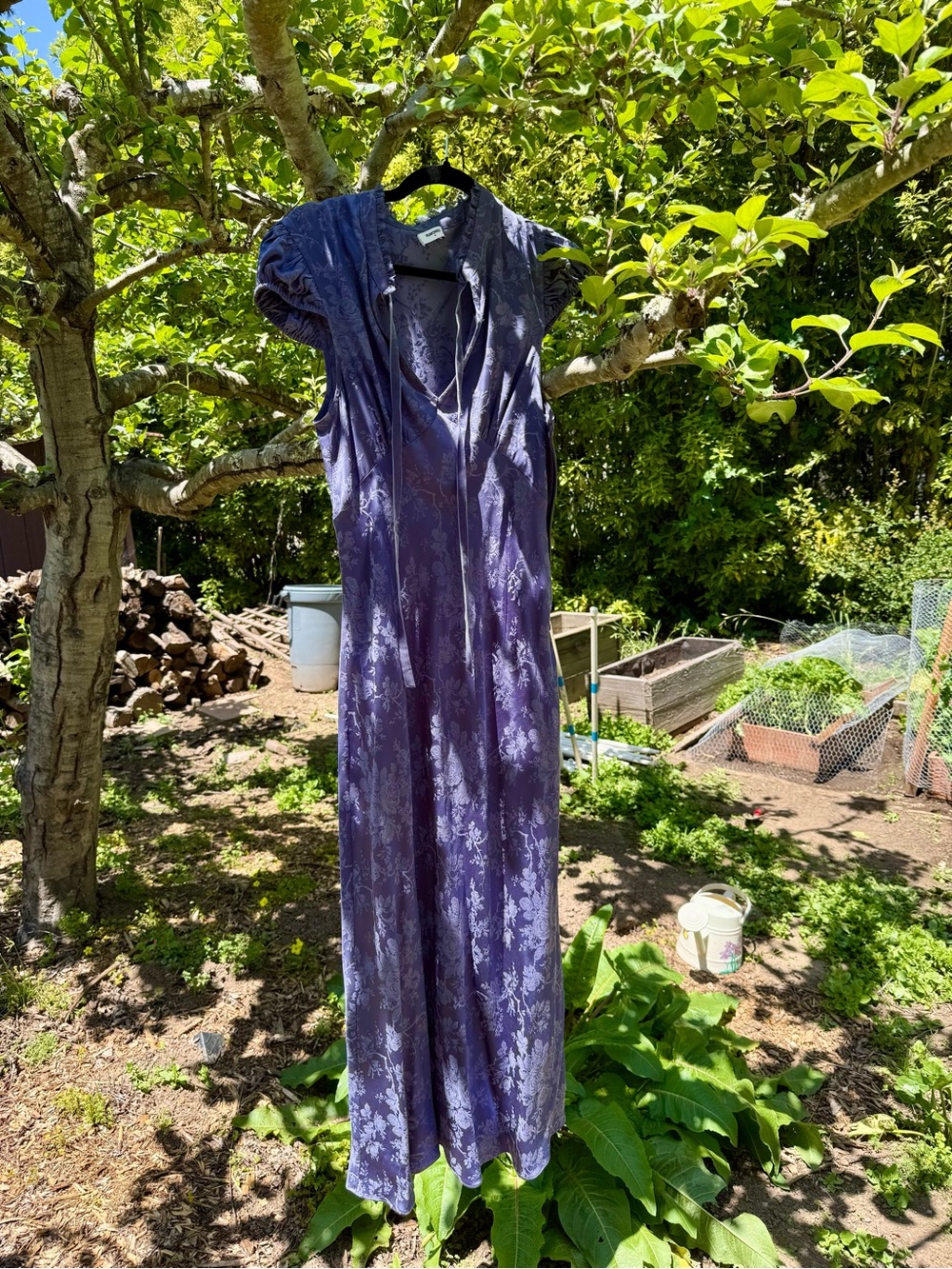 NWOT Rumored Portofino Maxi Dress Indigo Jacquard – Size Medium - Picture 7 of 9